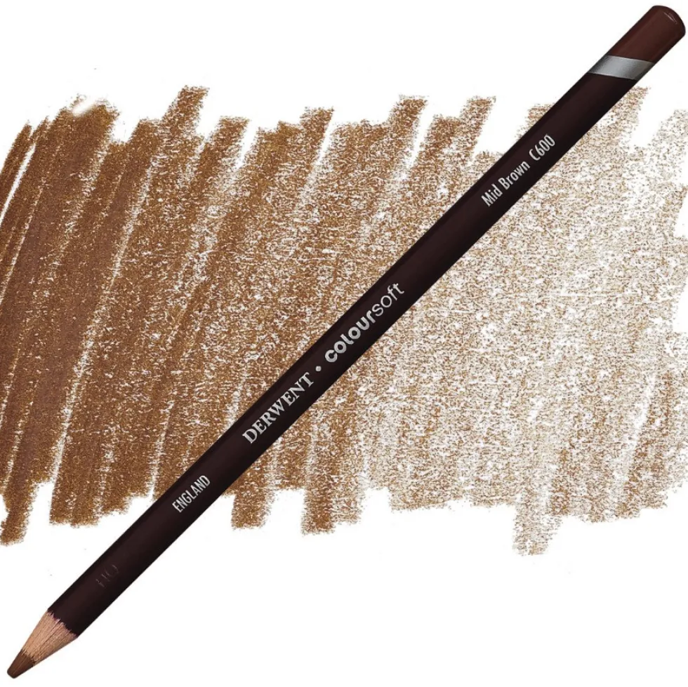 Kredka Coloursoft - Derwent - C600, Mid Brown