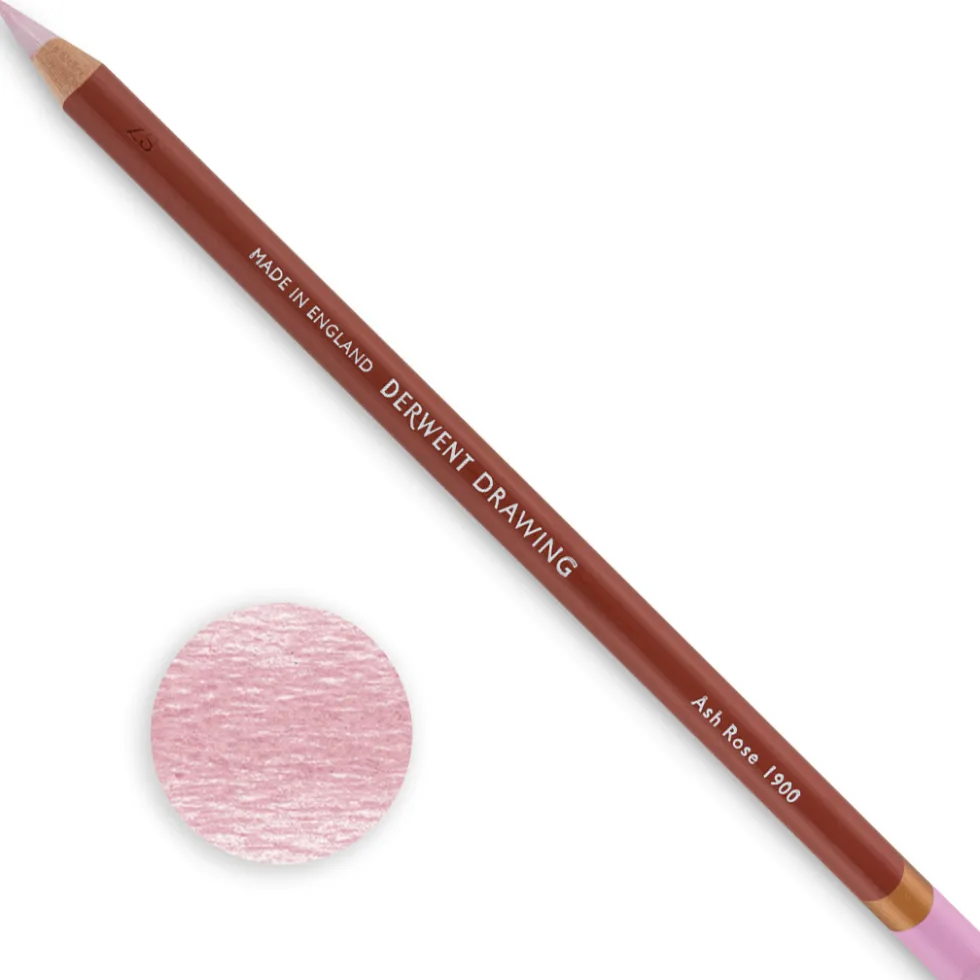 Kredka Drawing - Derwent - 1900 Ash Rose