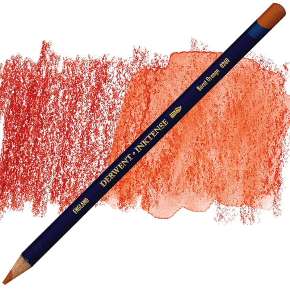 Kredka Inktense - Derwent - 0260, Burnt Orange