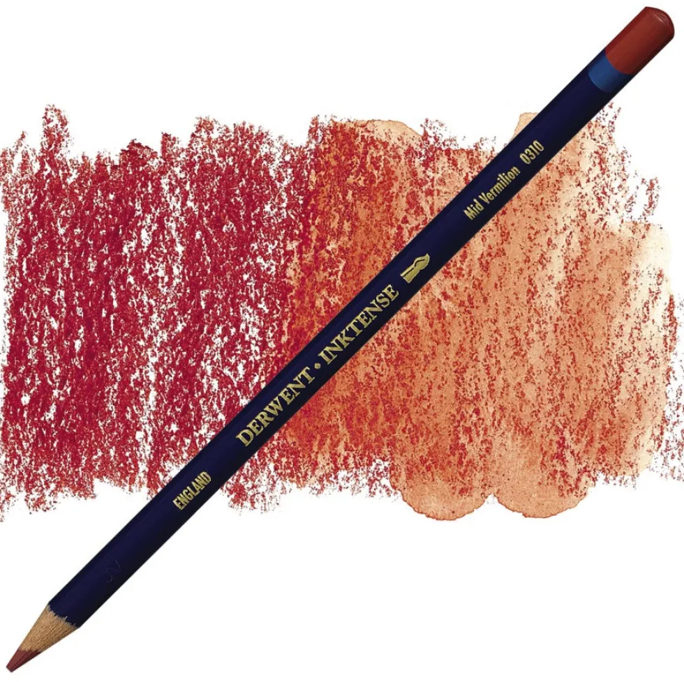 Kredka Inktense - Derwent - 0310, Mid Vermillion