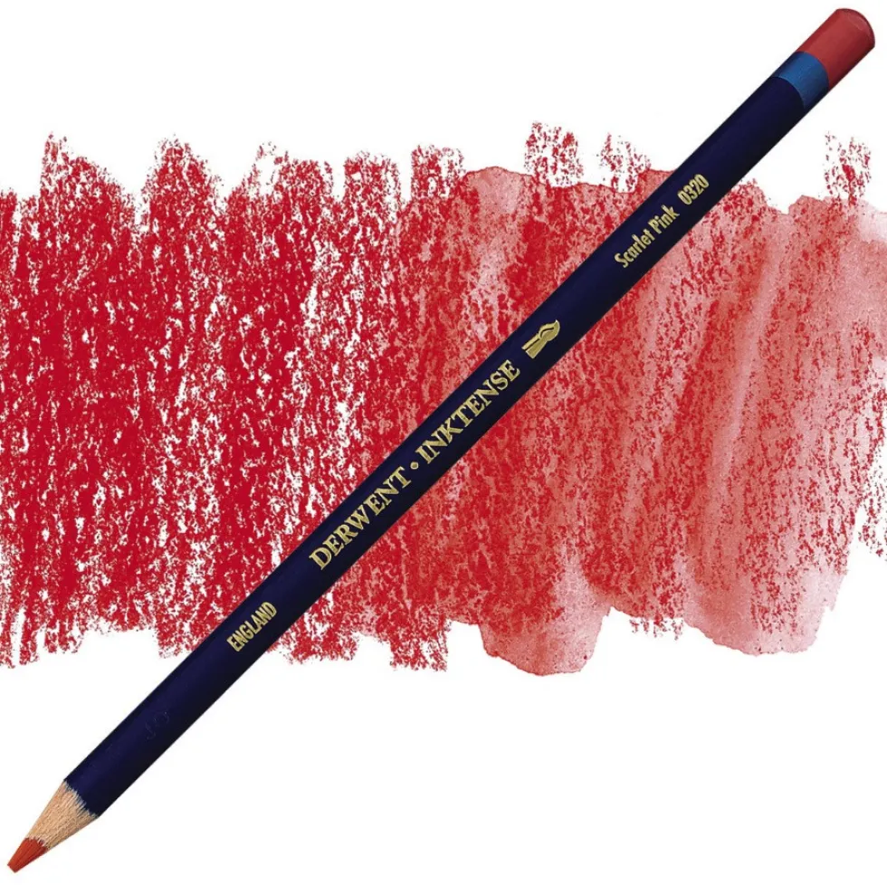 Kredka Inktense - Derwent - 0320, Scarlet Pink