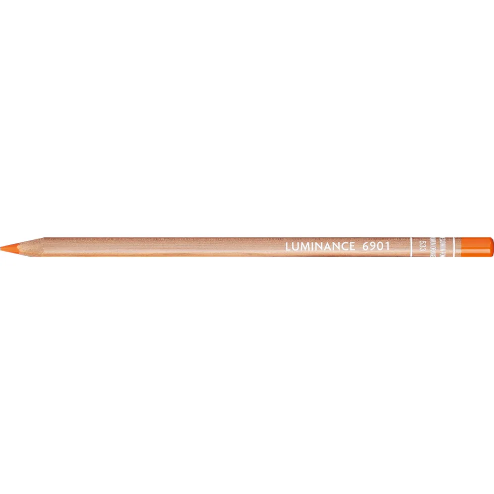 Kredka Luminance - Caran d'Ache - 533, Dark Cadmium Orange