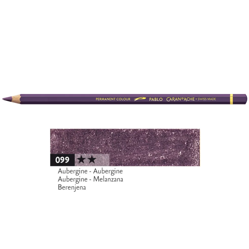 Kredka ołówkowa Pablo - Caran d'Ache - 099, Aubergine