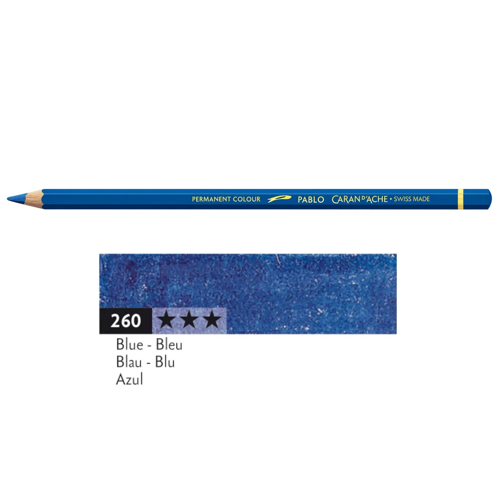 Kredka ołówkowa Pablo - Caran d'Ache - 260, Blue