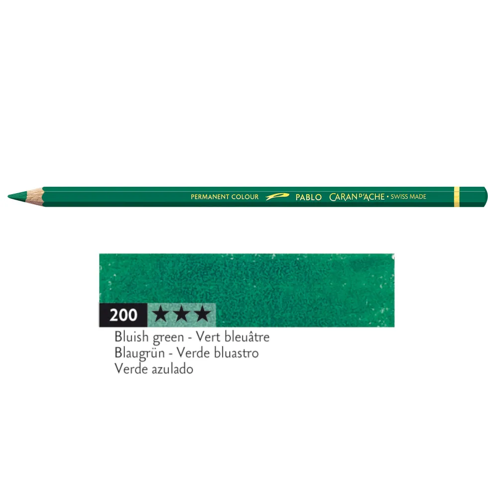 Kredka ołówkowa Pablo - Caran d'Ache - 200, Bluish Green