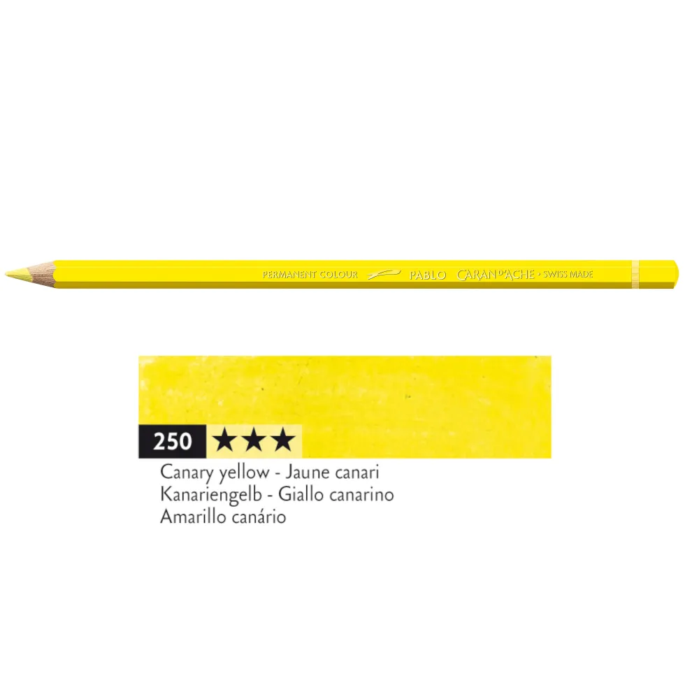 Kredka ołówkowa Pablo - Caran d'Ache - 250, Canary Yellow