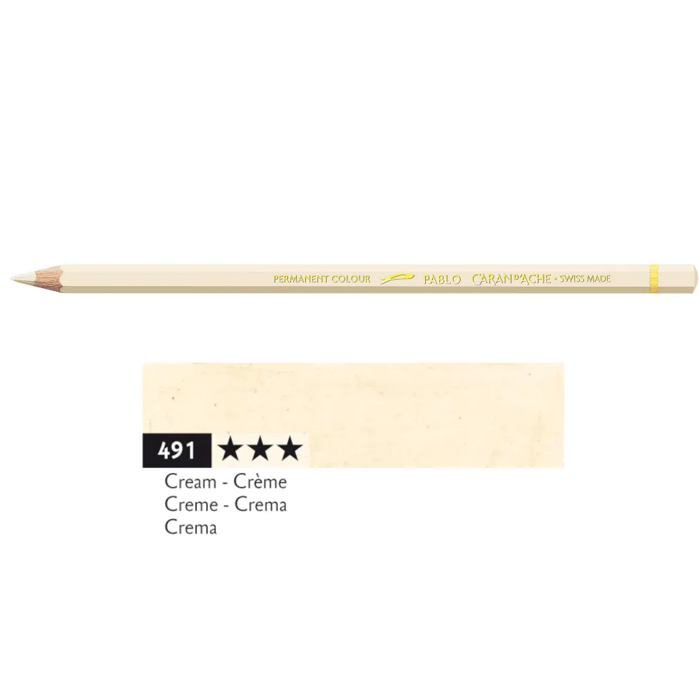Kredka ołówkowa Pablo - Caran d'Ache - 491, Cream