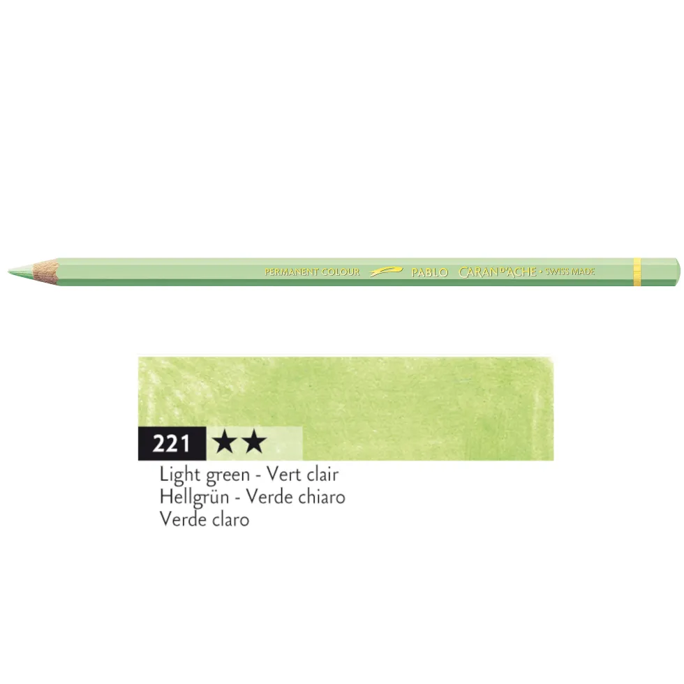 Kredka ołówkowa Pablo - Caran d'Ache - 221, Light Green