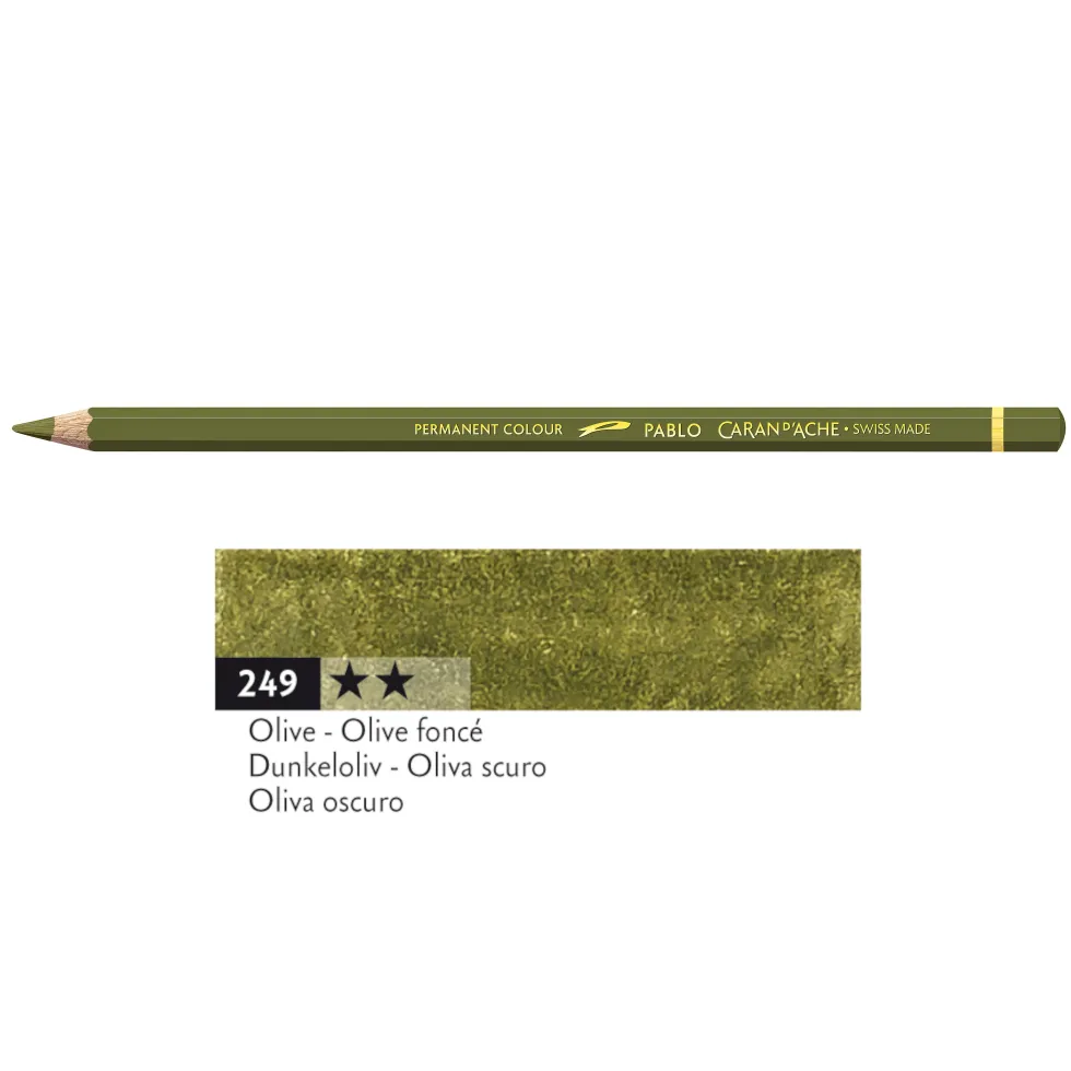 Kredka ołówkowa Pablo - Caran d'Ache - 249, Olive