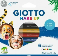 Kredki do malowania twarzy dla dzieci - Giotto - 6 kolorów