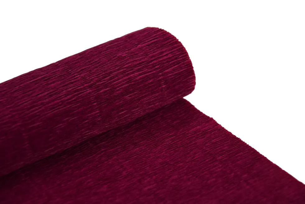 Krepina, bibuła włoska 180 g - Cardinal red, 50 x 250 cm
