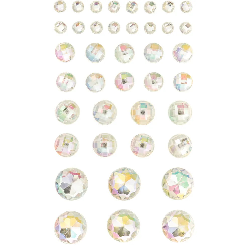 Kryształki samoprzylepne Opalescent - DpCraft - 40 szt.