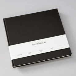 Księga gości Slim Heritage Line - Semikolon - Black, 100 stron