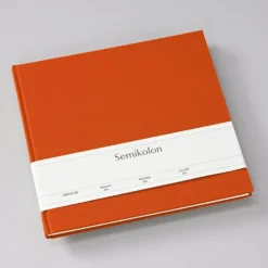 Księga gości Slim Heritage Line - Semikolon - Orange, 100 stron