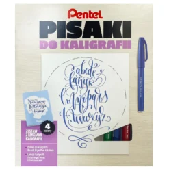 Kurs letteringu, zestaw do kaligrafii - Pentel - ABCD