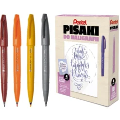 Kurs letteringu, zestaw do kaligrafii - Pentel - EFGN
