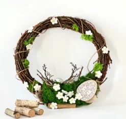 Kwiaty papierowe - DpCraft - białe, 2 cm, 60 szt.