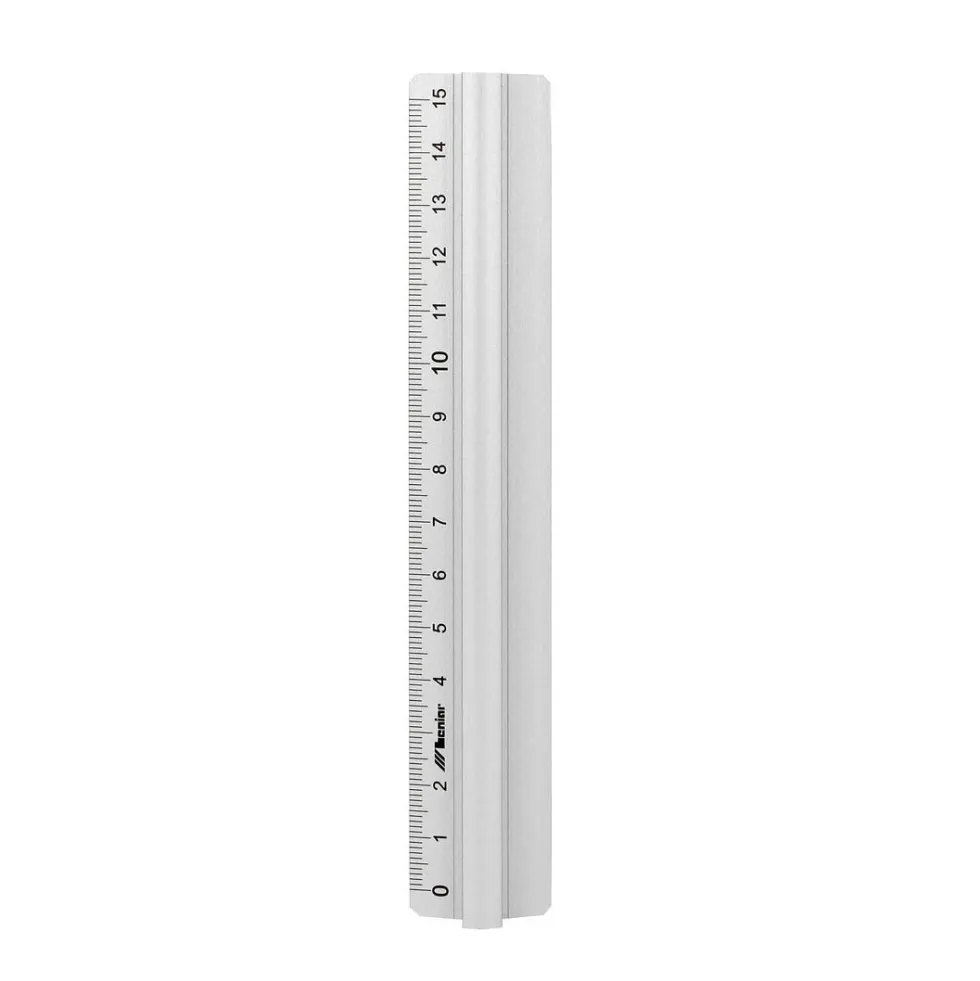 Linijka szkolna z uchwytem - Leniar - 15 cm