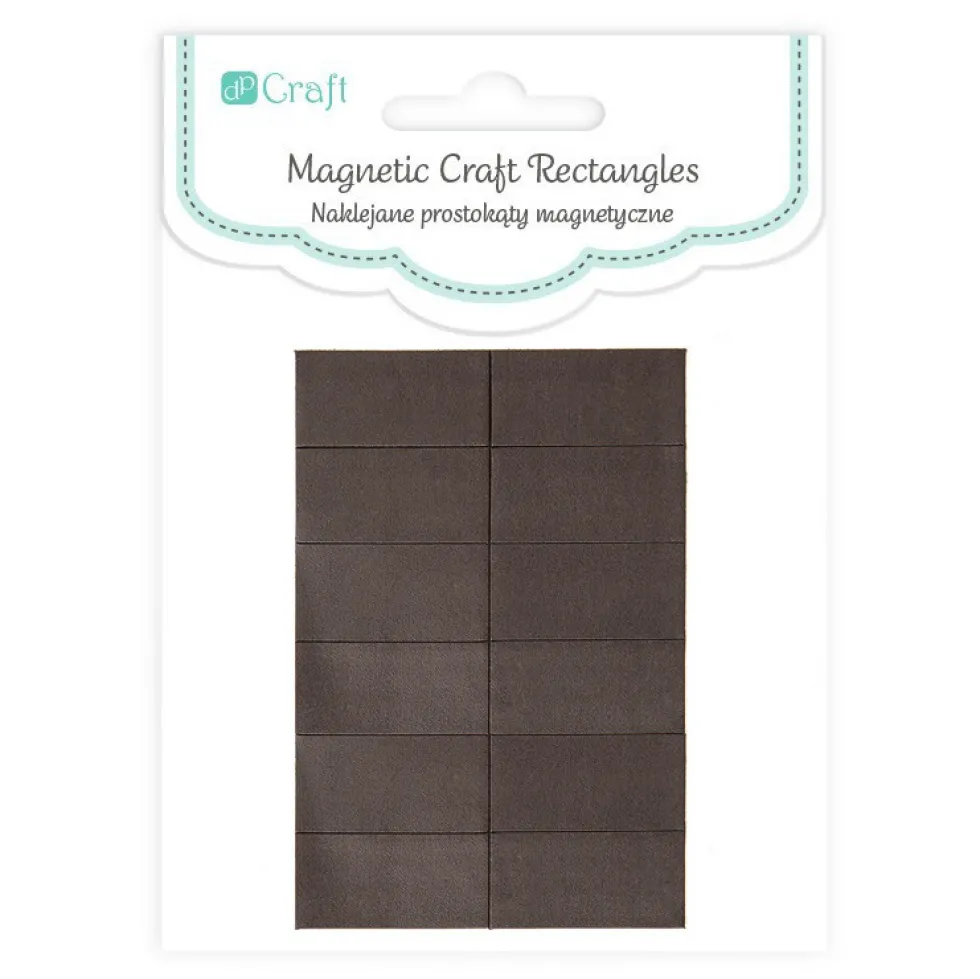Magnetyczne prostokąty samoprzylepne - DpCraft - 12 szt.
