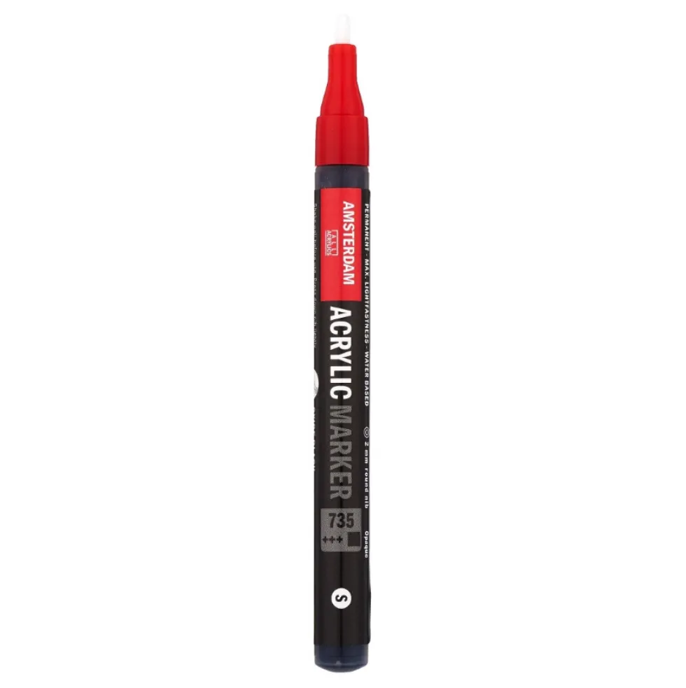 Marker akrylowy - Amsterdam - 735, Oxide Black, 2 mm