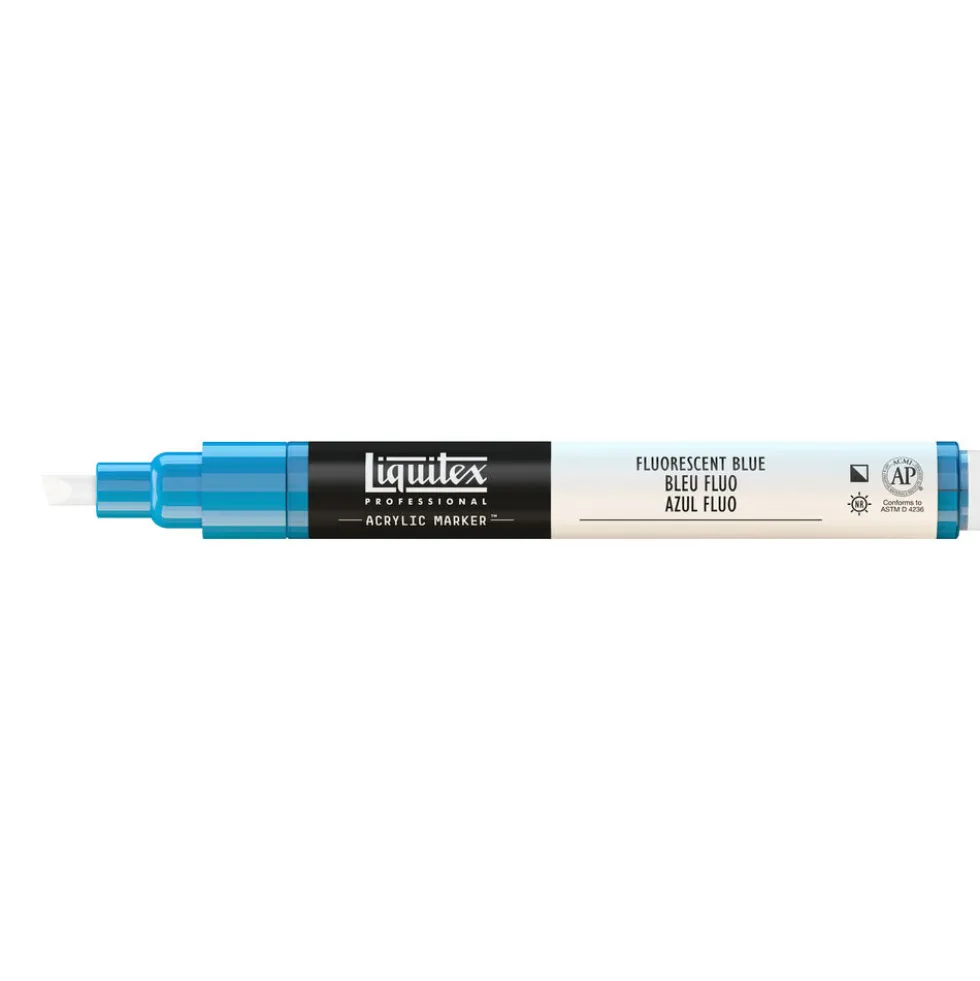 Marker akrylowy - Liquitex - fluorescent blue 2 mm