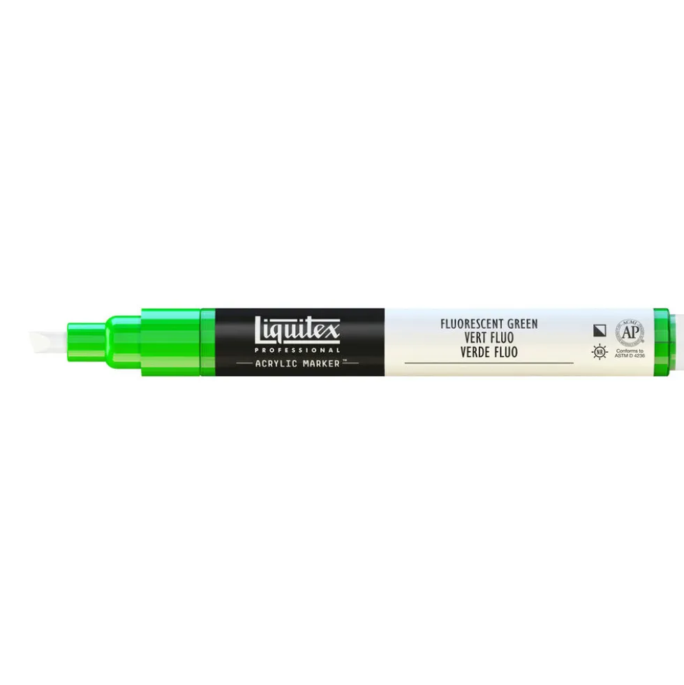 Marker akrylowy - Liquitex - fluorescent green 2 mm