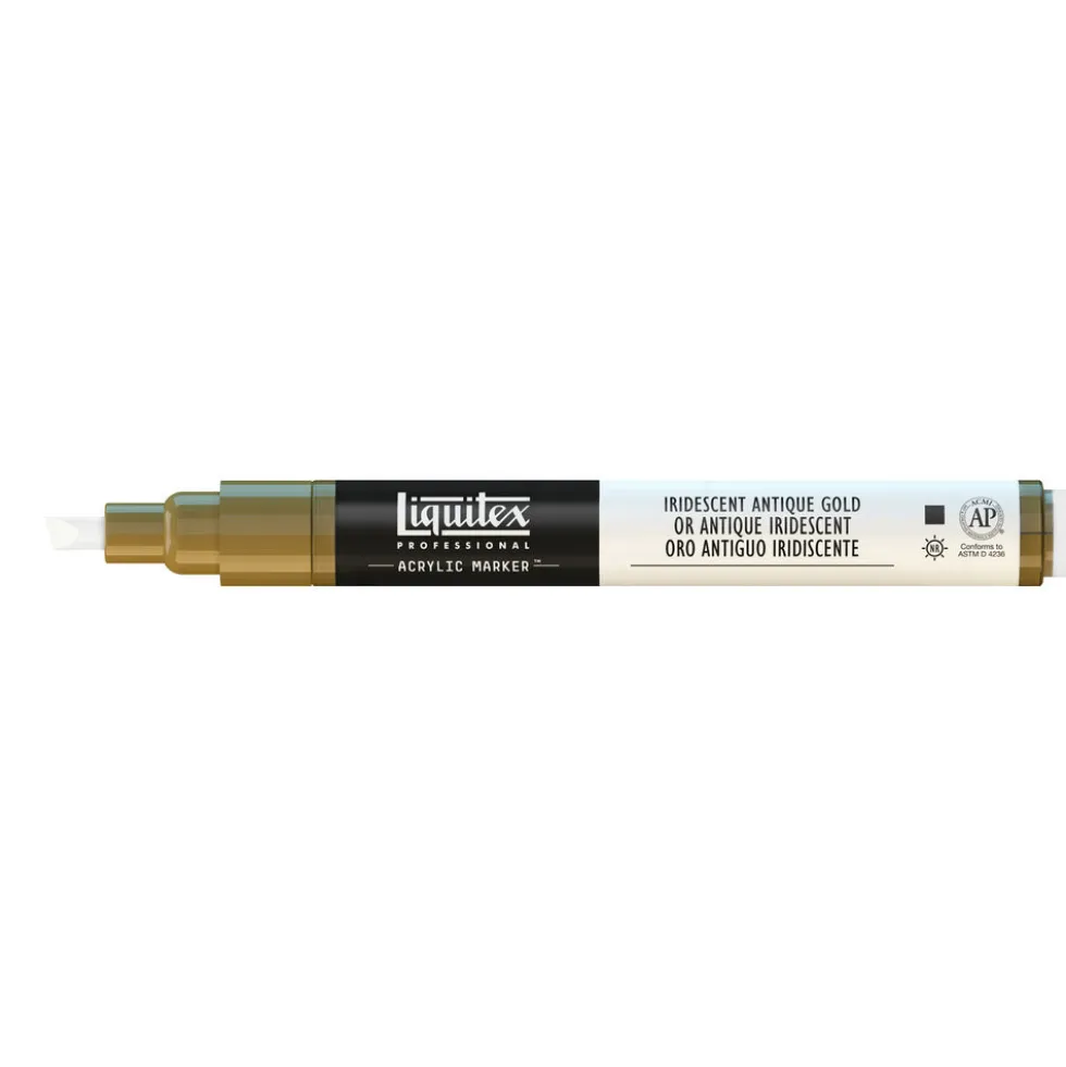Marker akrylowy - Liquitex - iridescent antique gold 2 mm