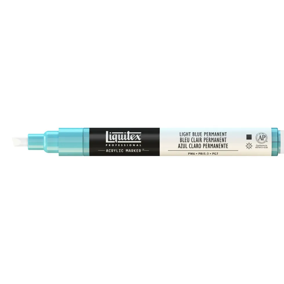 Marker akrylowy - Liquitex - light blue permanent 2 mm