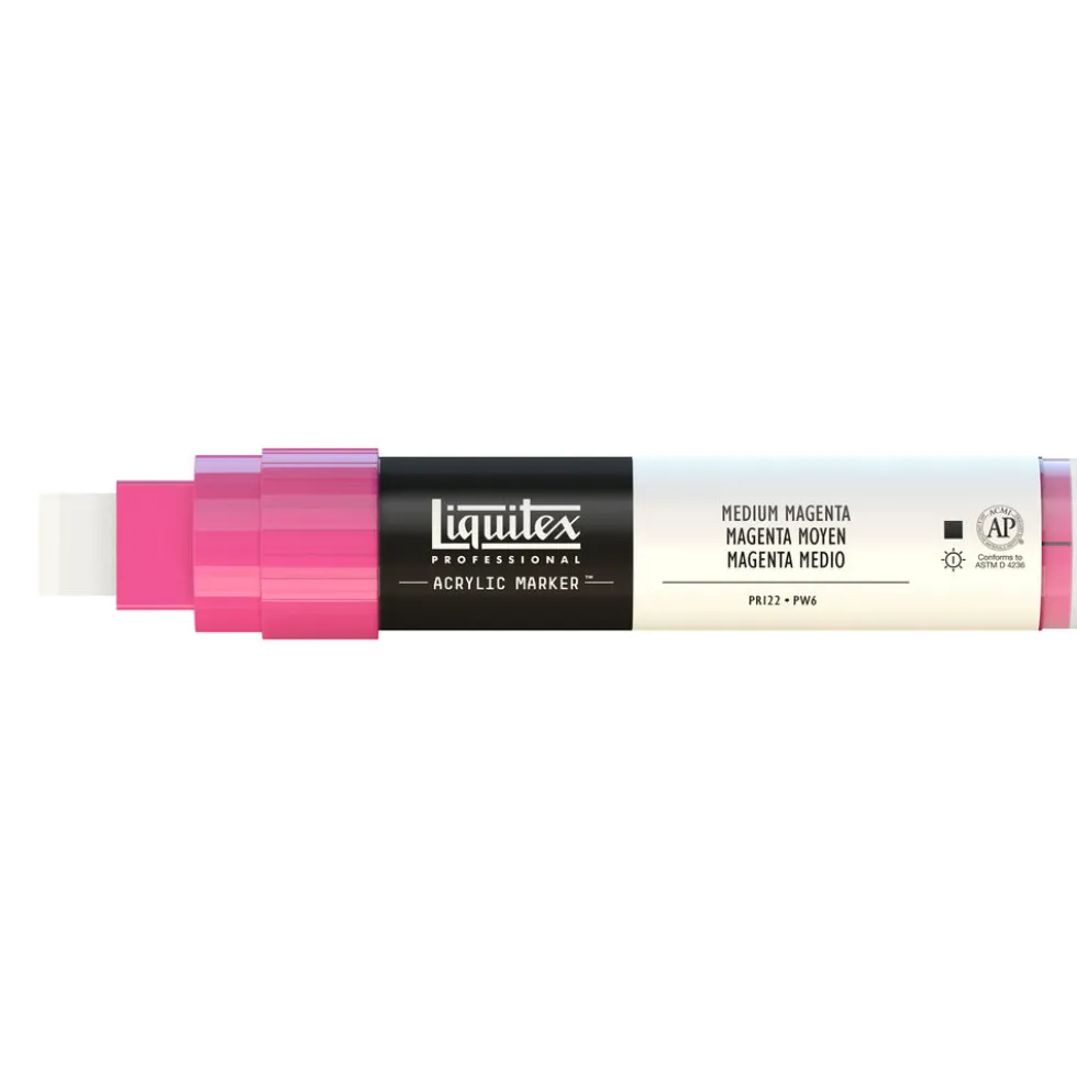 Marker akrylowy - Liquitex - medium magenta 15 mm