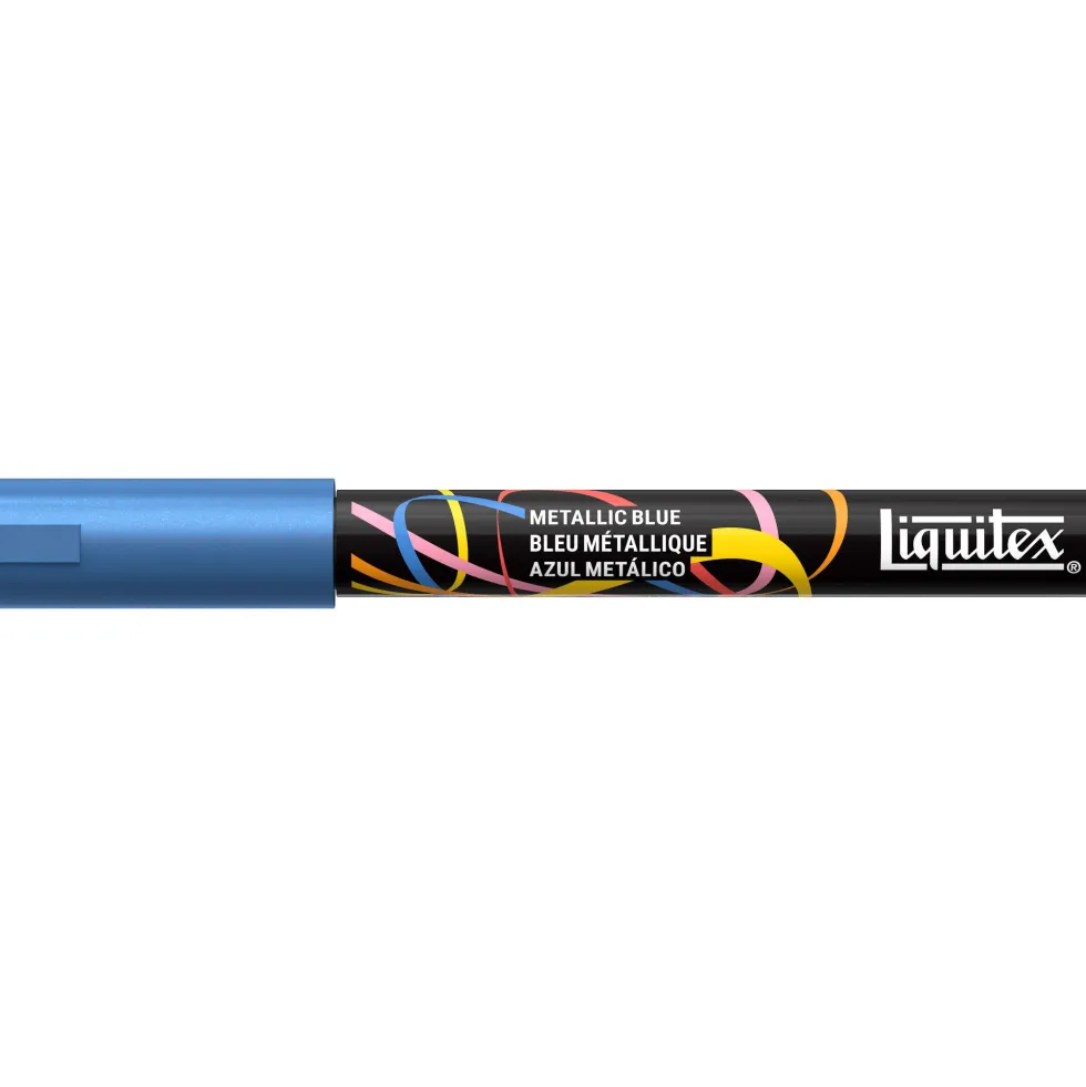 Marker akrylowy - Liquitex - Metallic Blue 2 mm