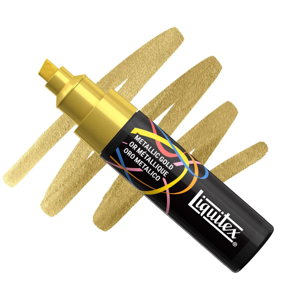 Marker akrylowy - Liquitex - Metallic Gold 8 mm