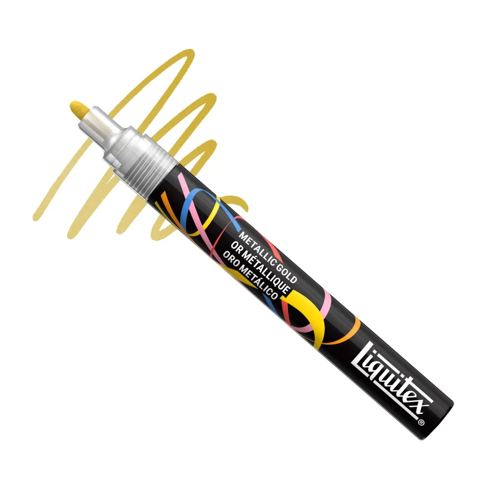 Marker akrylowy - Liquitex - Metallic Gold 2 mm