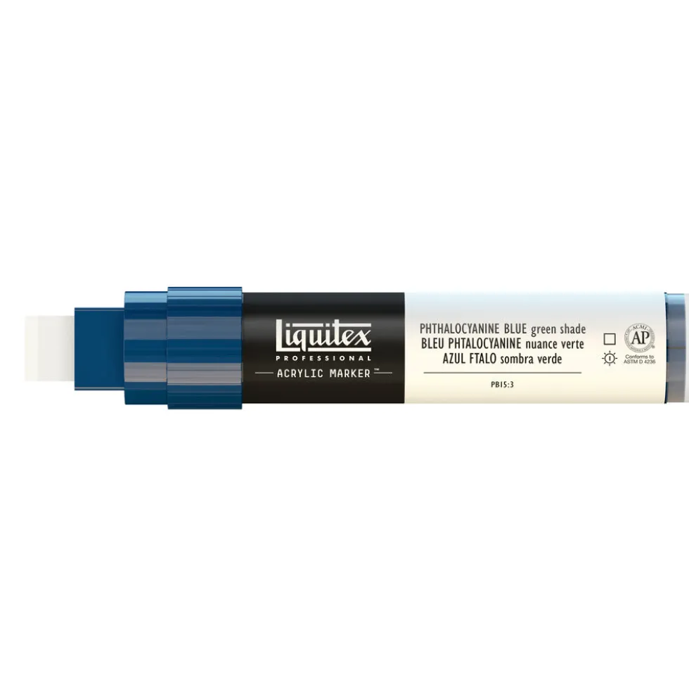Marker akrylowy - Liquitex - phthalocyanine blue (green shade) 15 mm