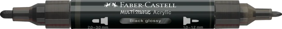 Marker akrylowy Multimark - Faber-Castell - 299 Black Glossy