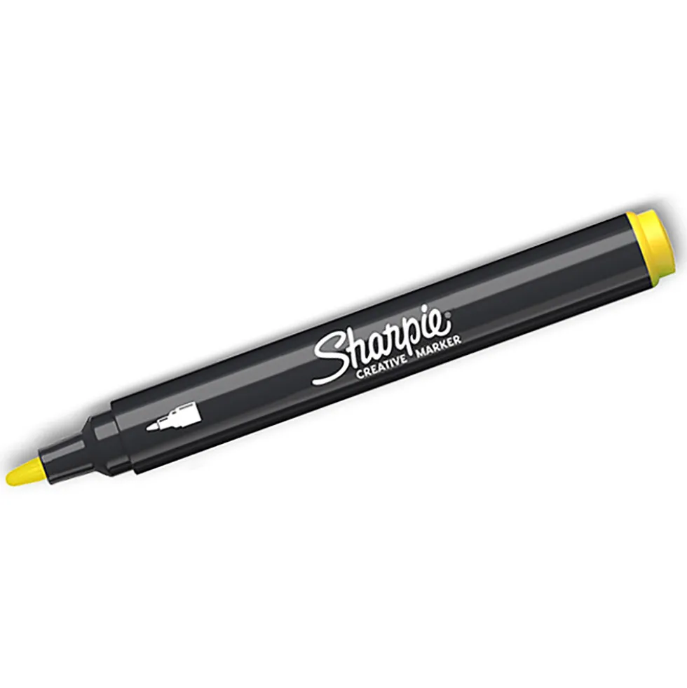 Marker akrylowy - Sharpie - Yellow, 2,5 mm