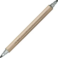 Marker do kaligrafii ZIG Calligraphy Metallic - Kuretake - dwustronny, srebrny