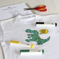 Marker do tkanin - Faber-Castell - czarny