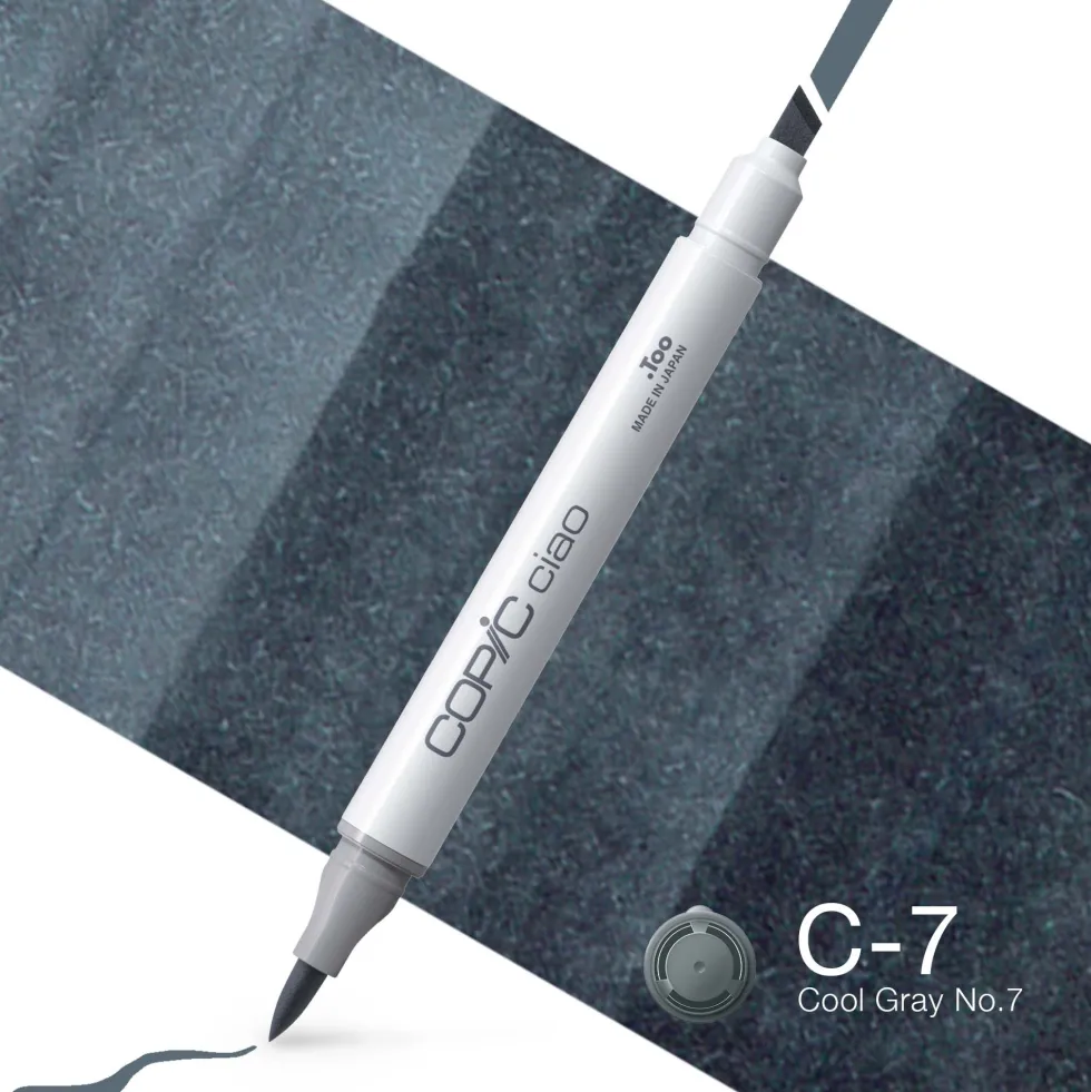 Marker dwustronny Copic Ciao - C-7 Cool Gray No.7