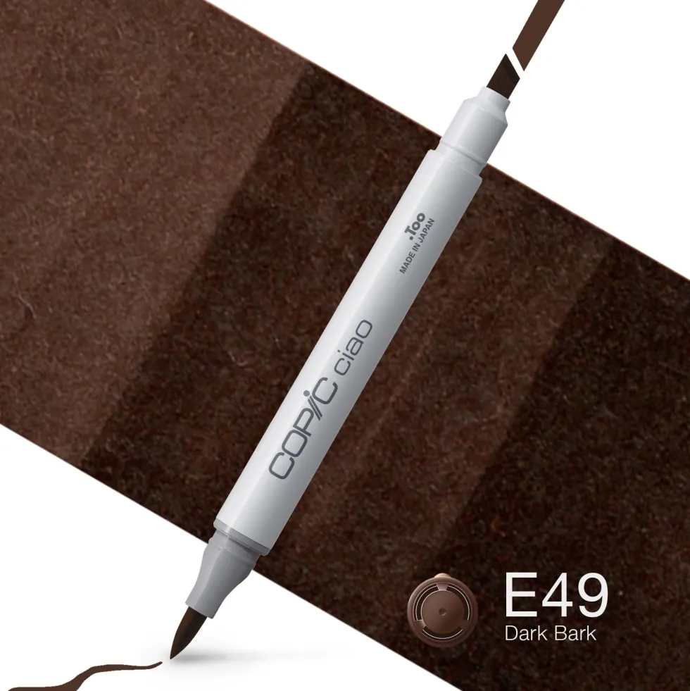 Marker dwustronny Copic Ciao - E49 Dark Bark
