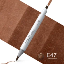 Marker dwustronny Copic Ciao - E47 Dark Brown