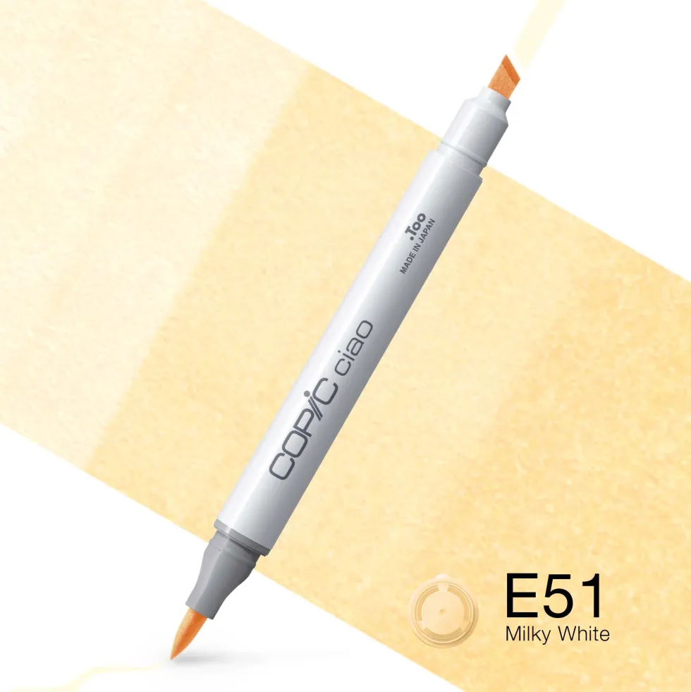 Marker dwustronny Copic Ciao - E51 Milky White