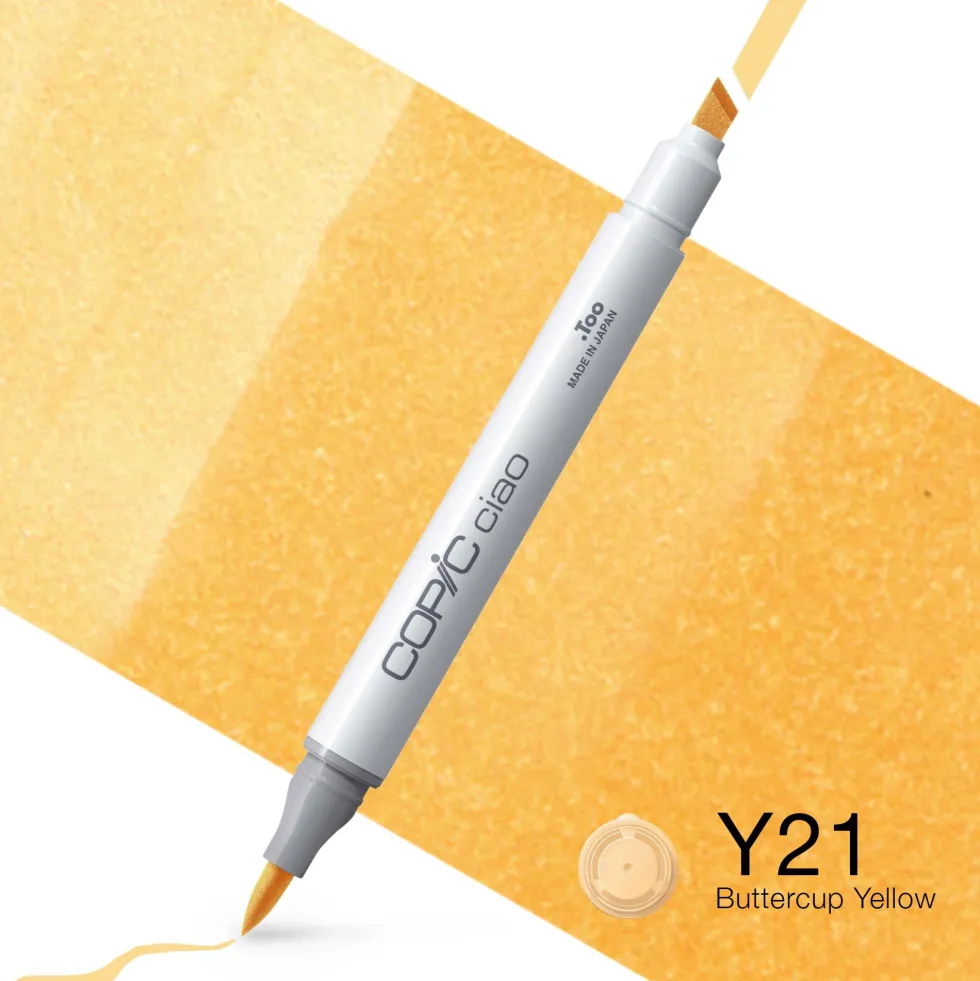Marker dwustronny Copic Ciao - Y21 Buttercup Yellow
