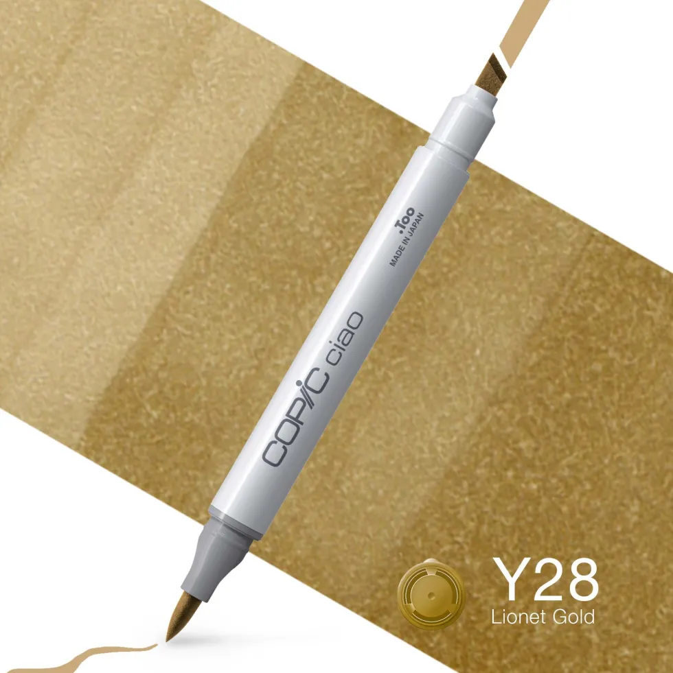 Marker dwustronny Copic Ciao - Y28 Lionet Gold