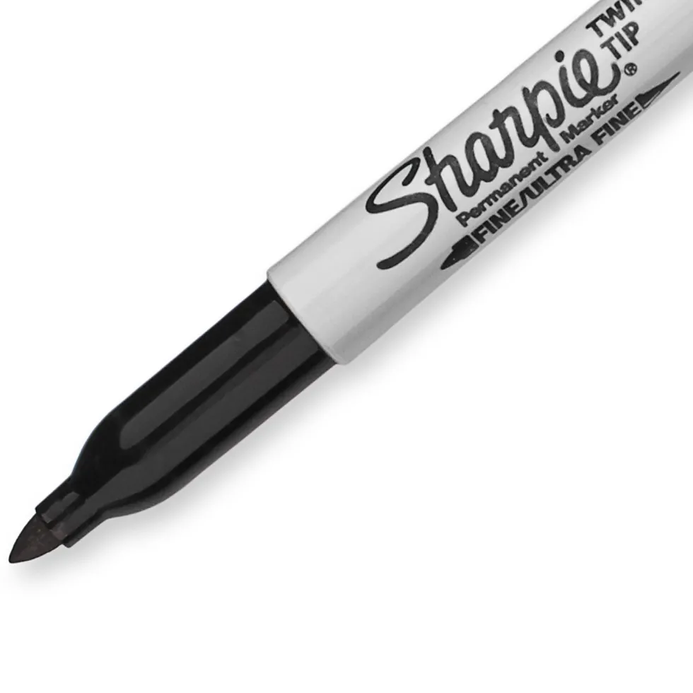 Marker dwustronny Twin Tip - Sharpie - czarny