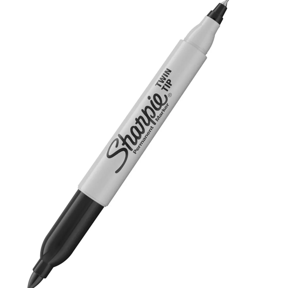 Marker dwustronny Twin Tip - Sharpie - czarny