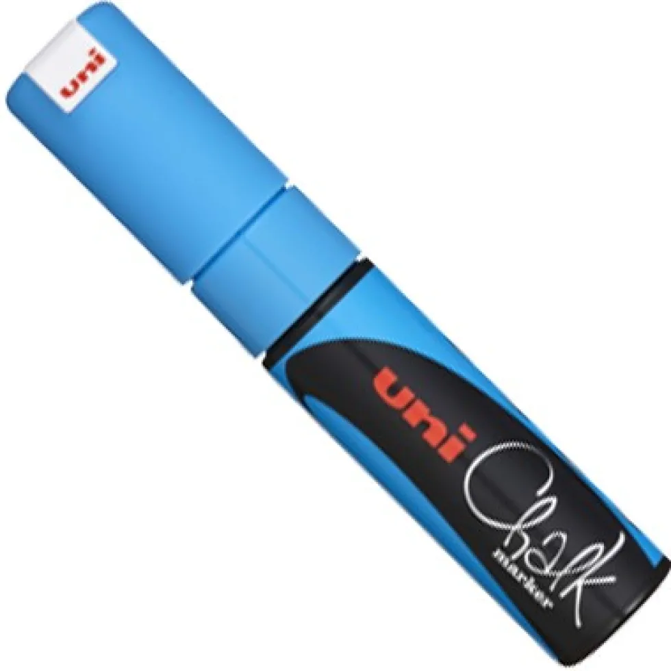 Marker kredowy do tablic PWE-8K - Uni - niebieski
