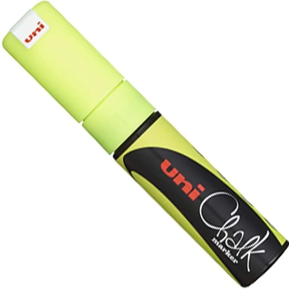 Marker kredowy do tablic PWE-8K - Uni - żółty