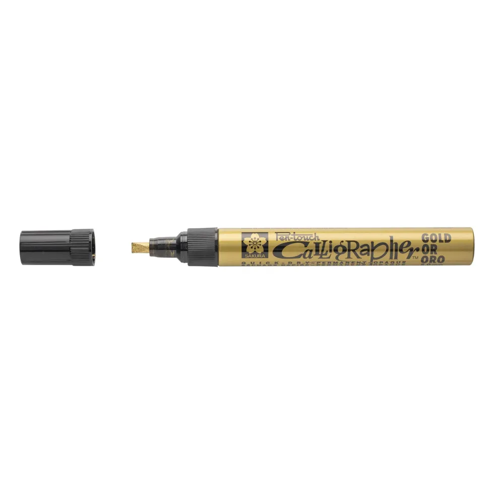 Marker olejny Pen-Touch Calligrapher - Sakura - Gold, 5 mm