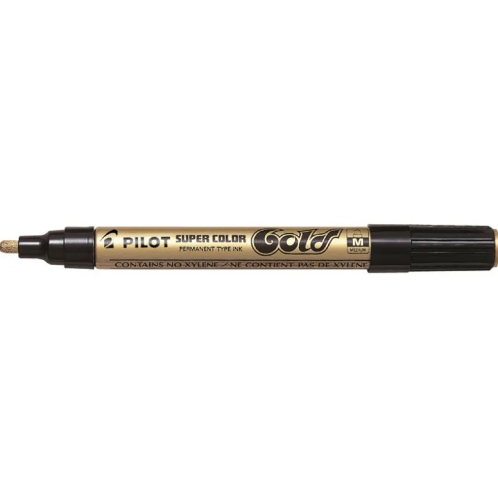 Marker olejowy Super Color - Pilot - złoty 2 mm