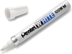 Marker olejowy 100WM - Pentel - biały, 3,9 mm